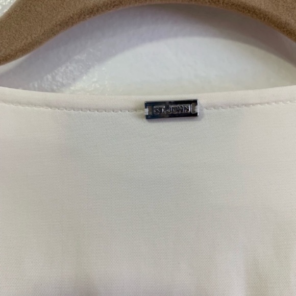 St. John Zip Front Belted Jacket w/ Zip Pockets - Picture 6 of 8